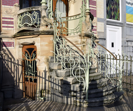 Maison de Saint Cyr, square Ambiorix 11, Bruxelles, 1900.