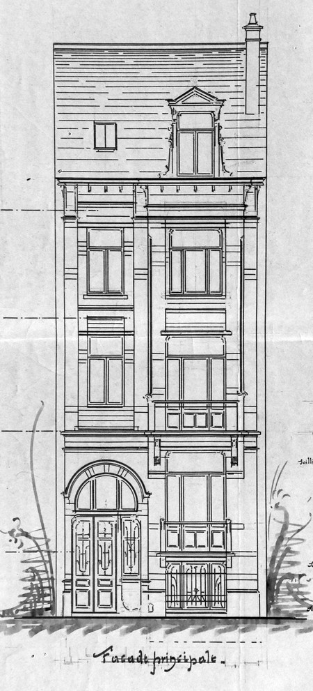 Rue Charles Quint 29, Bruxelles Extension Est, élévation, AVB/TP 8806 (1902).