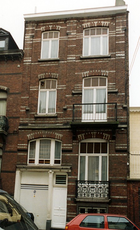 Rue Vanderhoeven 22, Saint-Josse-ten-Noode (© SPRB-BDU, photo 1993-1995).
