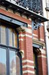 Clayslaan 47, Schaarbeek, erker, gelijkvloers (© APEB, foto 2015).