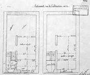 Rue de l'Abdication 4, Bruxelles Extension Est, plans de transformation du demi sous-sol, AVB/TP 6386 (1903).
