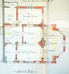 Avenue des Azalées 8-9, Schaerbeek, projet de transformations en 1921, plan du second étage, architecte R. Serrure, ACS/Urb. 20-8-9 (1921).