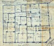 Josaphatstraat 271-273, 275-277 en Louis Bertrandlaan 53-61, Schaarbeek, grondplannen gelijkvloers, GAS/DS 176-55-61 (1906).